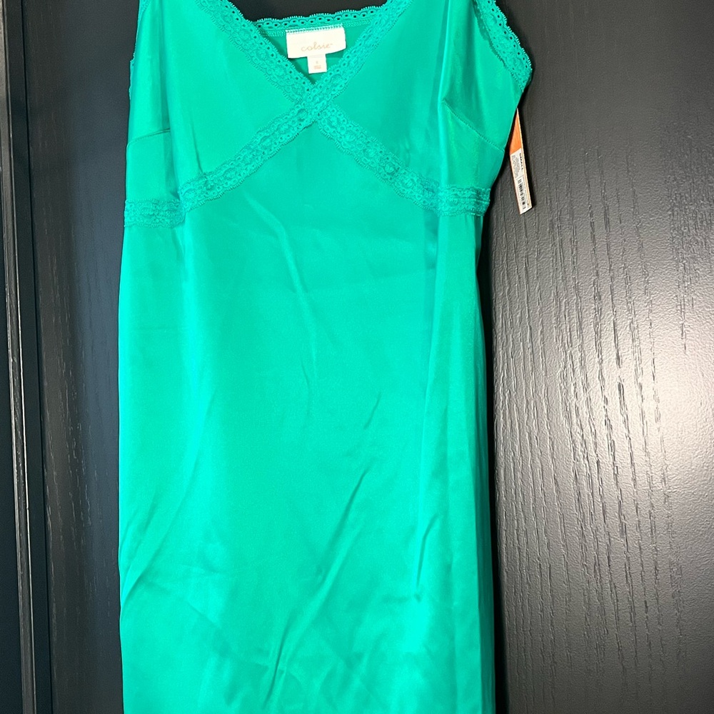 Colsie Vibrant Green slip dress